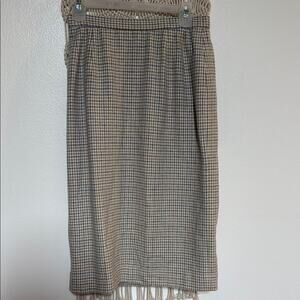 Vintage Pendleton wool houndstooth pencil skirt size 6